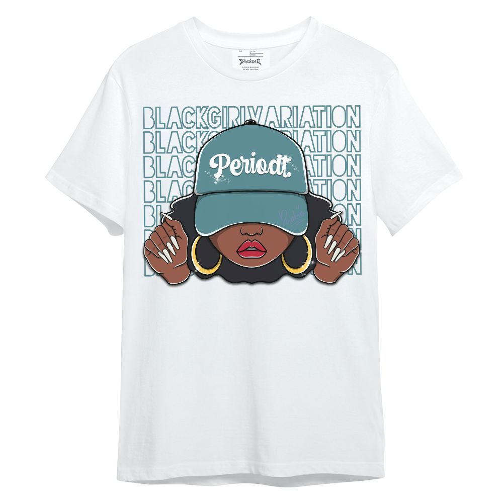 Shirt To Match Dunk Low Denim Turquoise Royal - Black Girl Variation Unisex Shirt