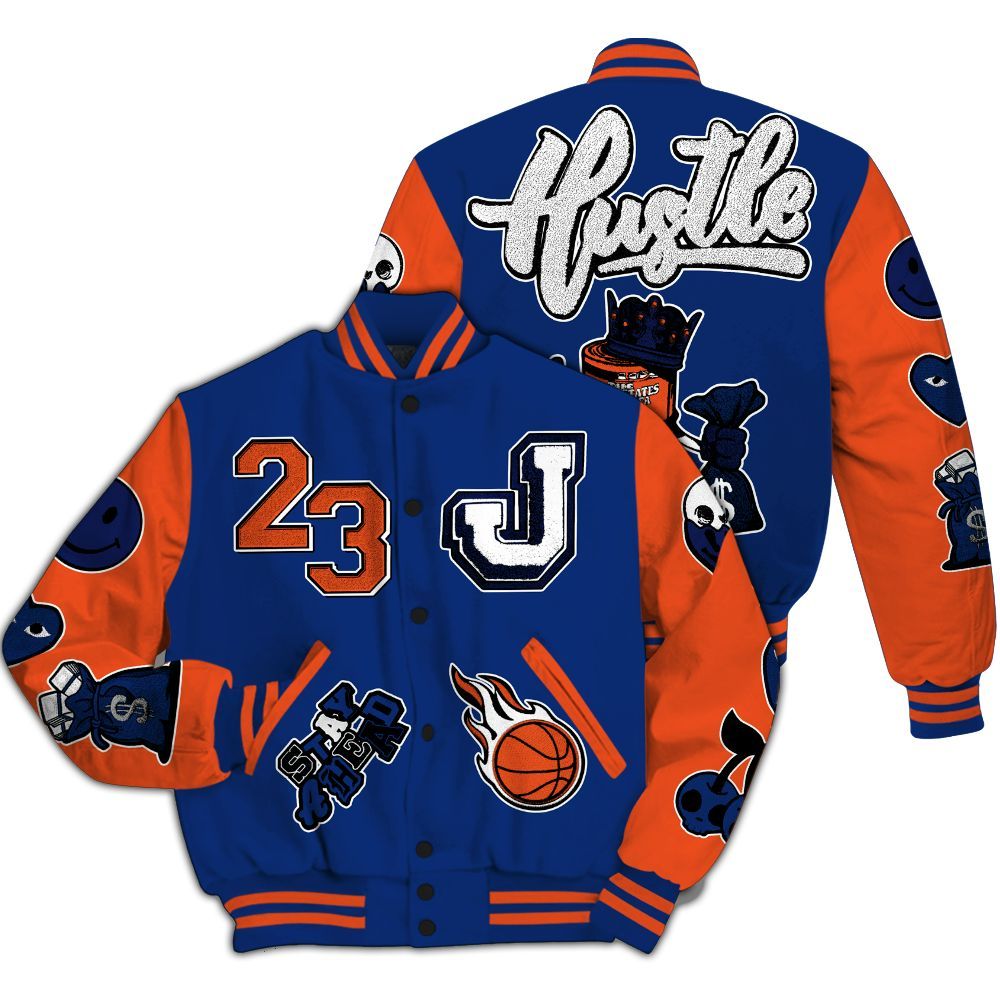 Varsity Jacket To Match Suede GS League - Hustles Money Number 23 All Over Print