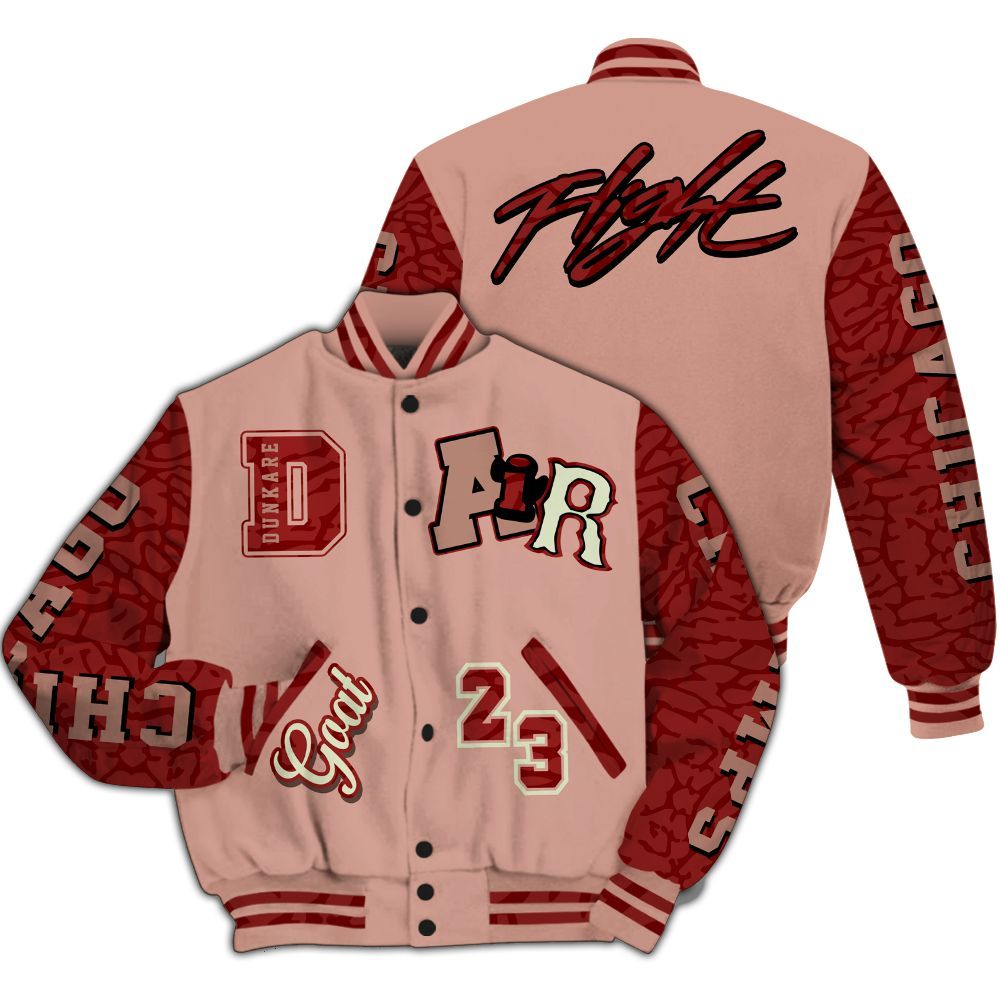 Varsity Jacket To Match Valentines Day 3s Shirt - AIR Number 23 GOAT All Over Print