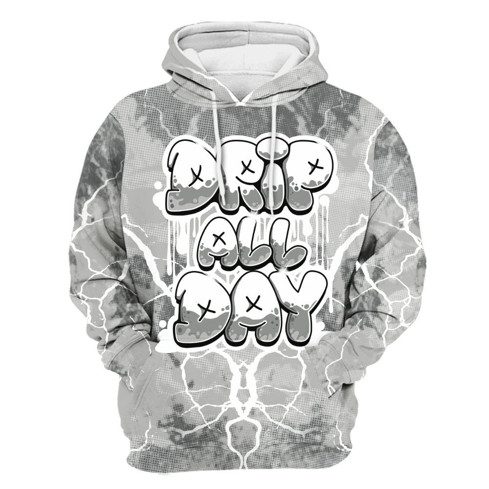 Hoodie To Match Retro Wet Cement 4s - DRIPPIN Days Graphic Halloween All Over Print