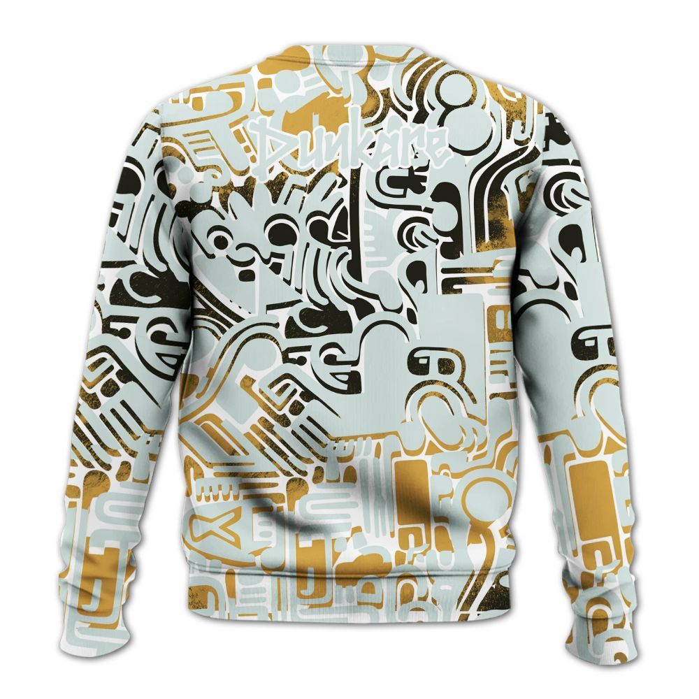 Sweatshirt To Match Pure Platinum 4s - Humble Hustle Doodle Retro All Over Print