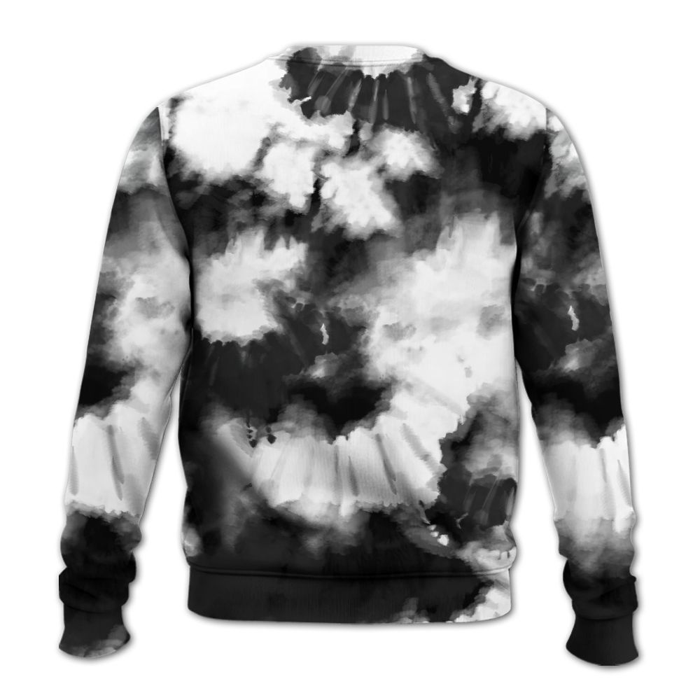 Sweatshirt To Match Black Cat 3s - Tie Dye FK Around Find Out All Over Print