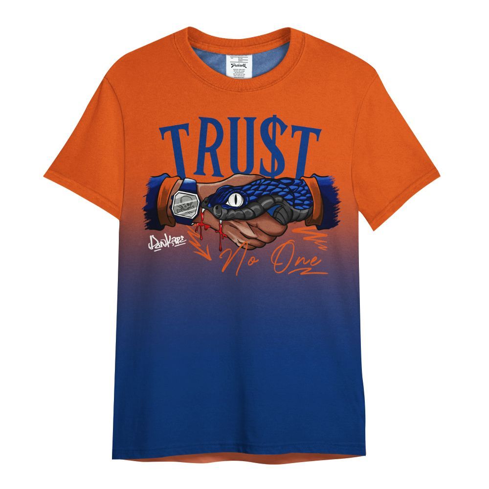 Shirt To Match Mid Knicks 1s - Snake Trust No One Drip All Over Print