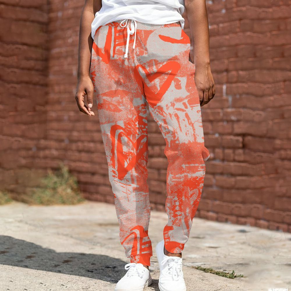 Sweatpant To Match Air Max 1 86 Cosmic Clay - Heart Grunge All Over Print