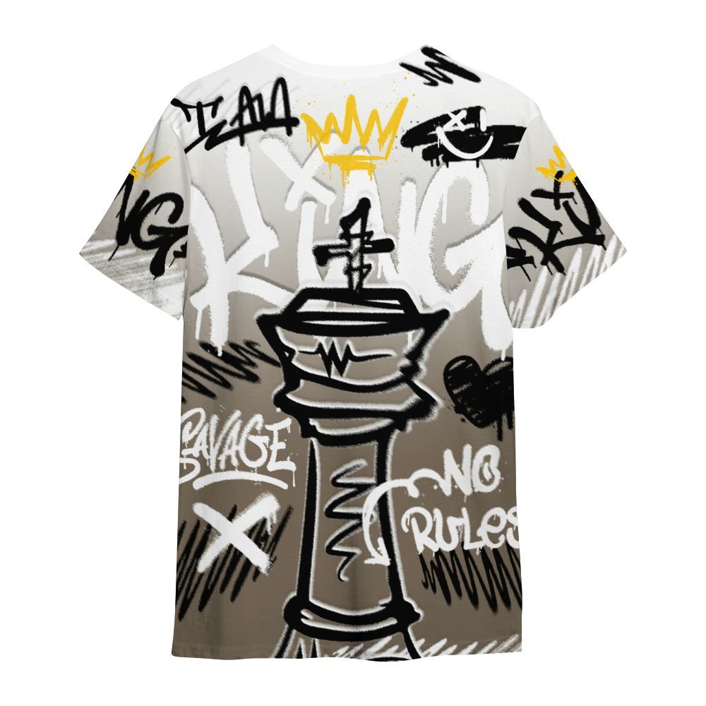 Shirt To Match Low OG Dark Mocha 1s - Street King Chess Streetwear All Over Print