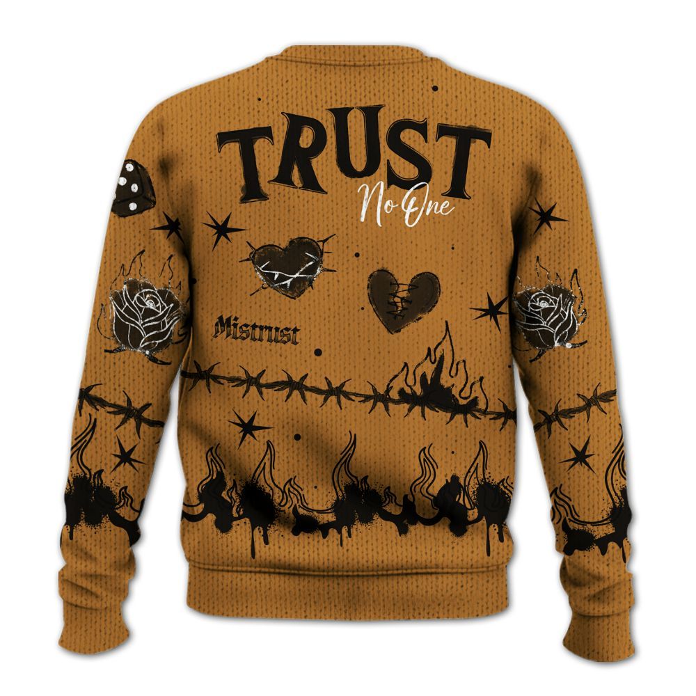Knitted Sweater To Match Air Max Plus Sunset Swarovski - Trust No One Snake-Bite Doodle Crayon