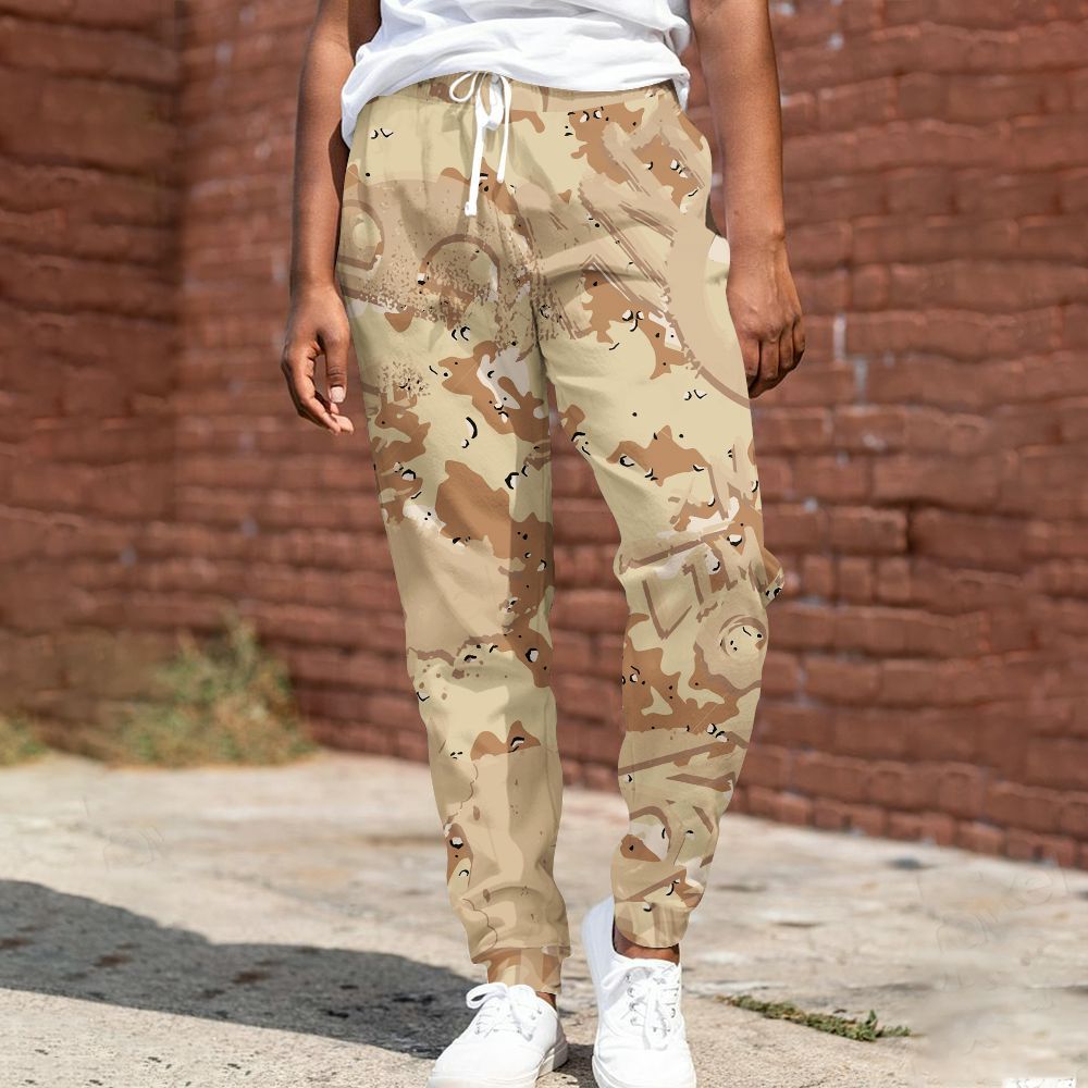 Sweatpant To Match Desert Camo 3s - Monogram Graffiti All Over Print
