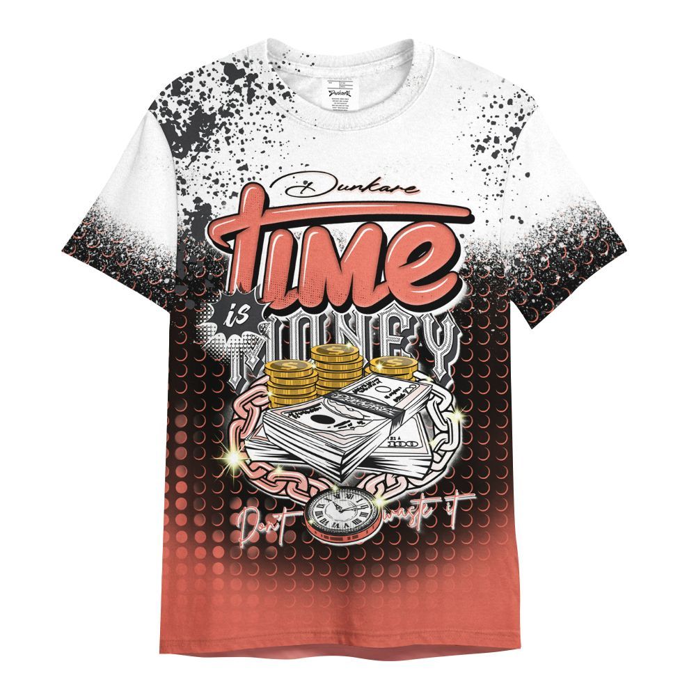 Shirt To Match Low OG PSG 1s - Halftone Time Is Money All Over Print
