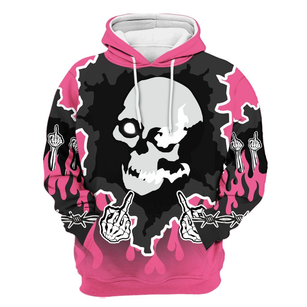Hoodie To Match Air Max SNDR Hyper Pink - F Around Find Out Graphic Trapped All Over Print
