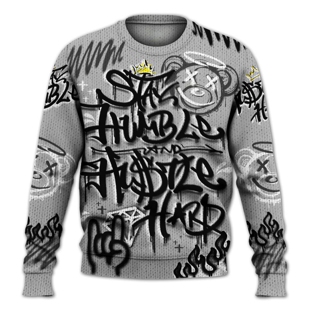 Knitted Sweater To Match NOCTA Black 2s - Humble Drip Streetwear Graffity