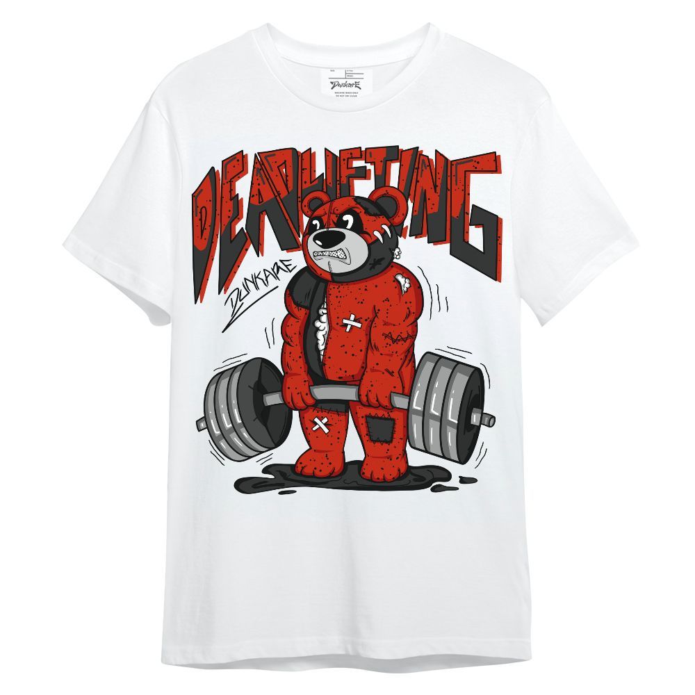 Shirt To Match Red Cement 4s - Deadlifting Bear Unisex Shirt