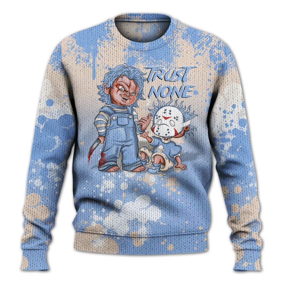 Knitted Sweater To Match Air Max 1 Royal Pulse - Trust No One Scary