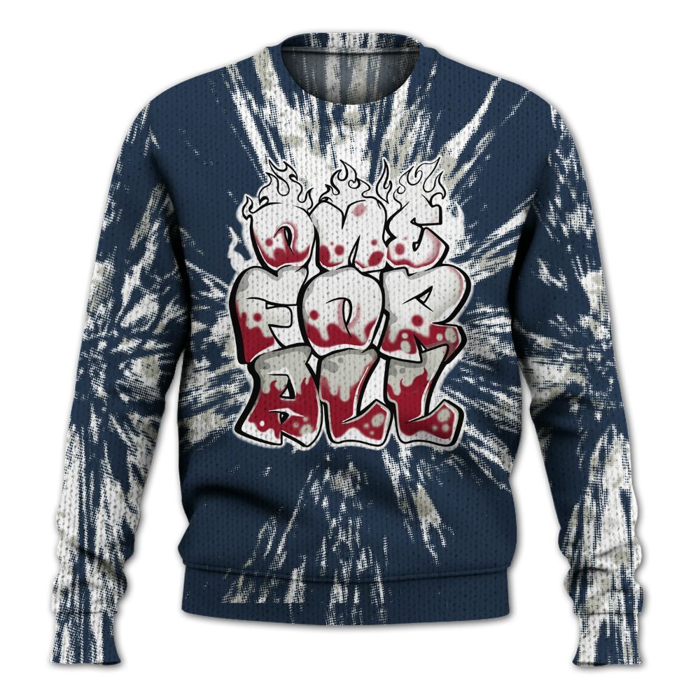 Knitted Sweater To Match Navy Blue 2024 6s - Ones For All Graphic Luxury