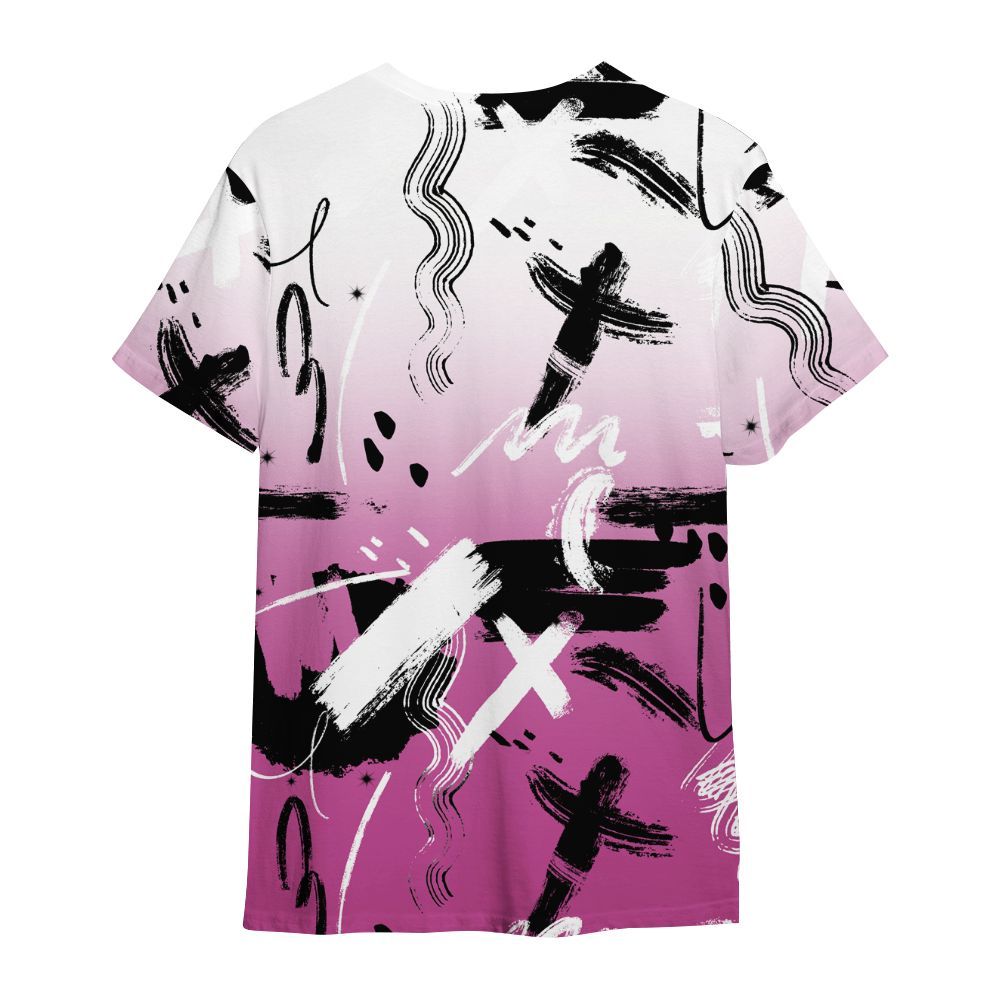 Shirt To Match Dunk Low Active Fuchsia - Money Hustle Grind Pray All Over Print