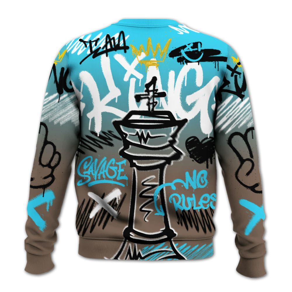 Sweatshirt To Match Olive Concord 9s - Street King Chess Streetwear All Over Print