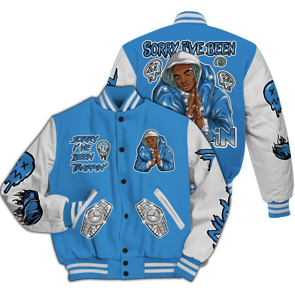 Varsity Jacket To Match Low Carolina 17s - Trappin' Unique All Over Print