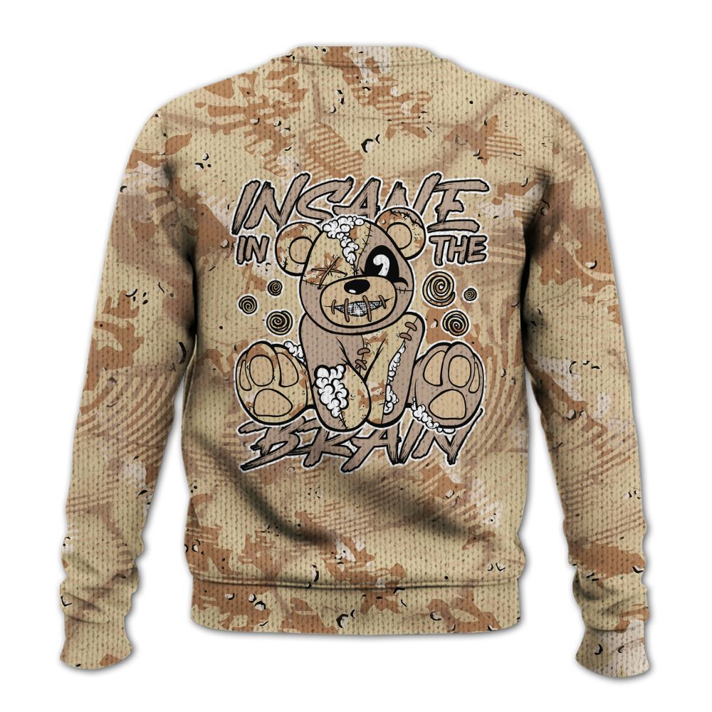 Knitted Sweater To Match Desert Camo 3s - Insanes Bear Fume