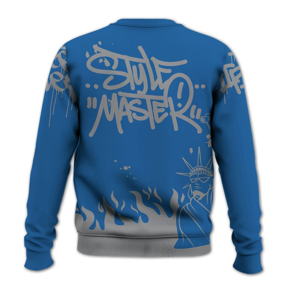 Sweatshirt To Match French Blue 13s - Graphic Fck Around Find Out All Over Print