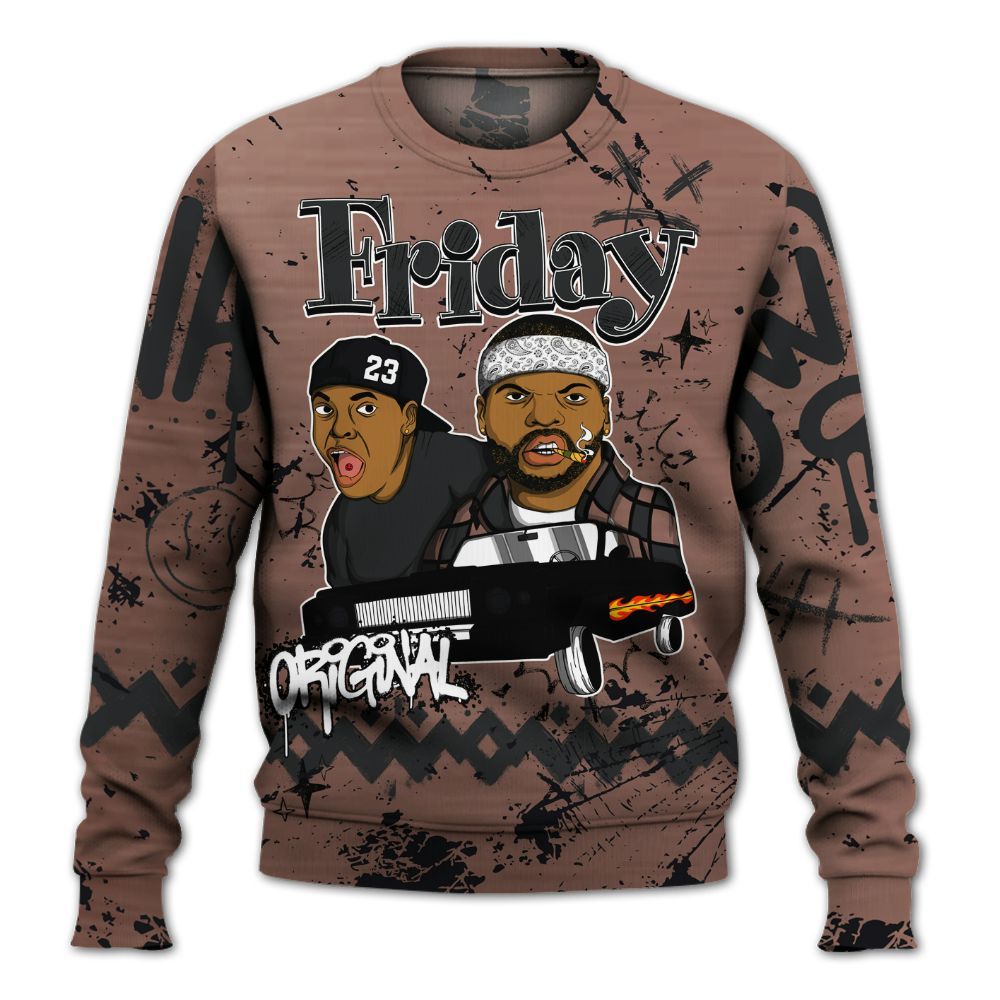 Sweatshirt To Match KD 4 Christmas - Friday Sneaker Crayon All Over Print