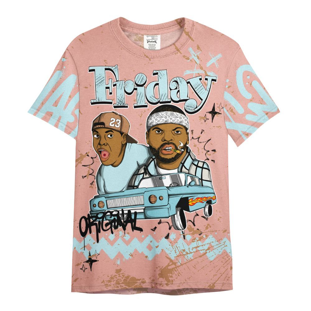 Shirt To Match Dunk Low Glacier Arctic - Friday Sneaker Crayon All Over Print