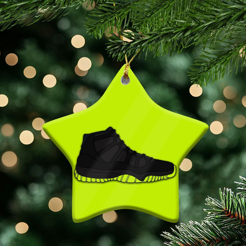 GS Black Barely Volt 11s Ceramic Ornaments