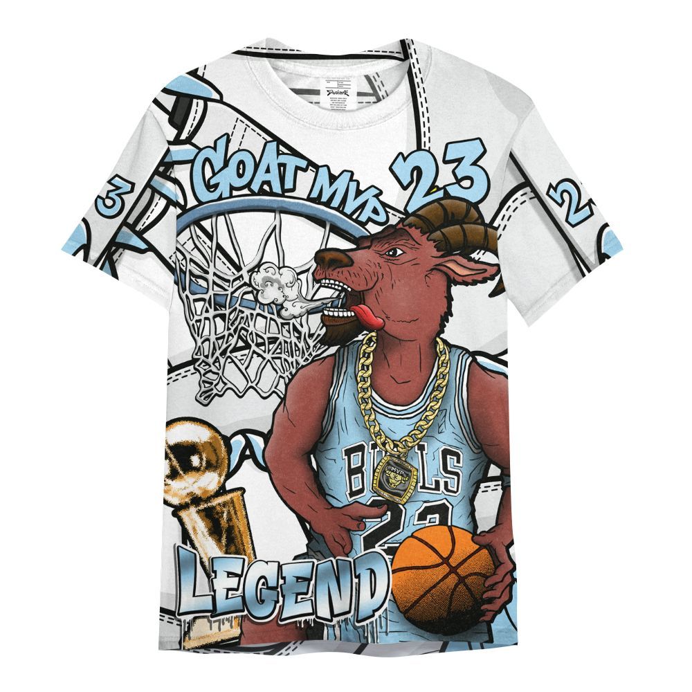 Shirt To Match Legend Blue 11s - 23 Goat JD All Over Print