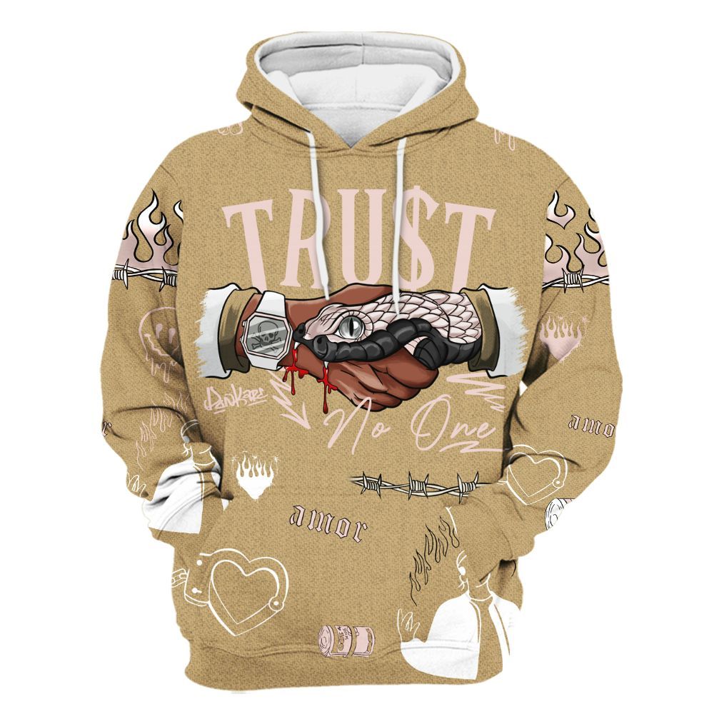 Hoodie To Match Low Linen 2025 1s - Snake Trust No One All Over Print