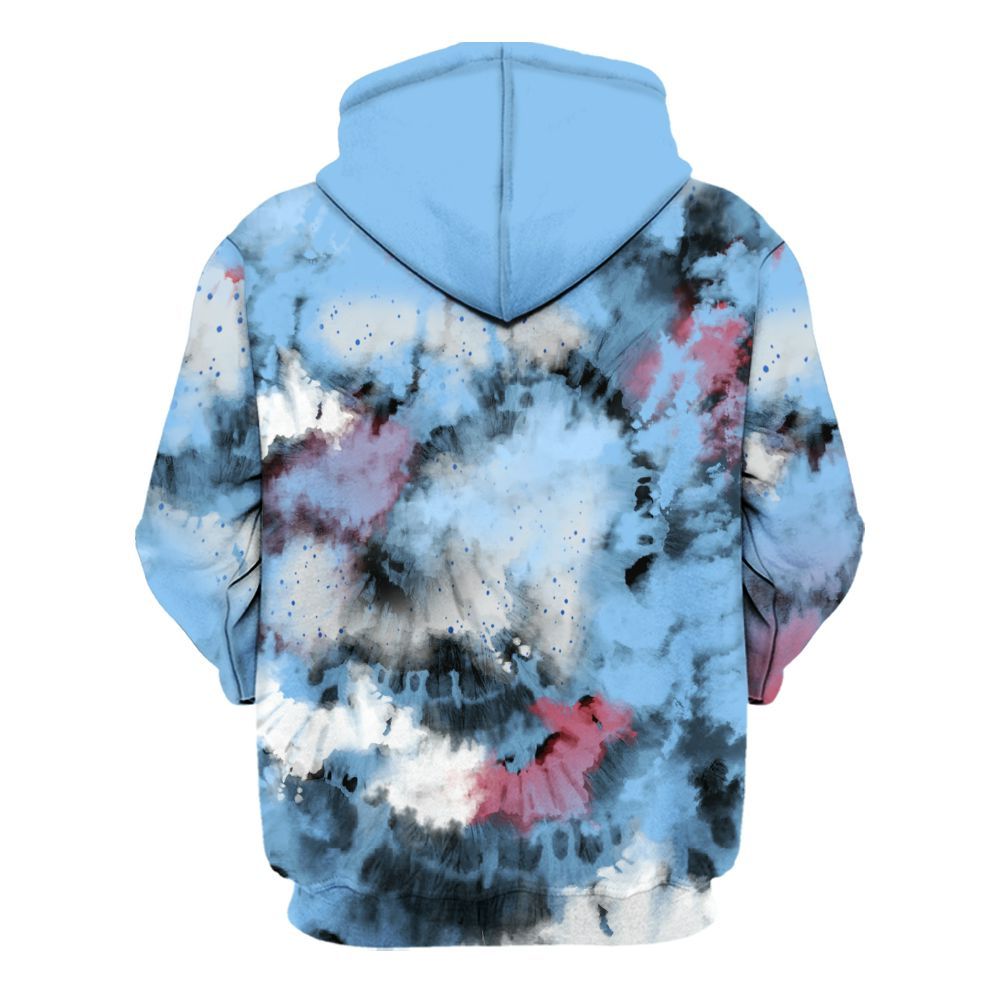 Hoodie To Match University Blue 5s - SNEAKER Girl Money Drip Tie Dye All Over Print