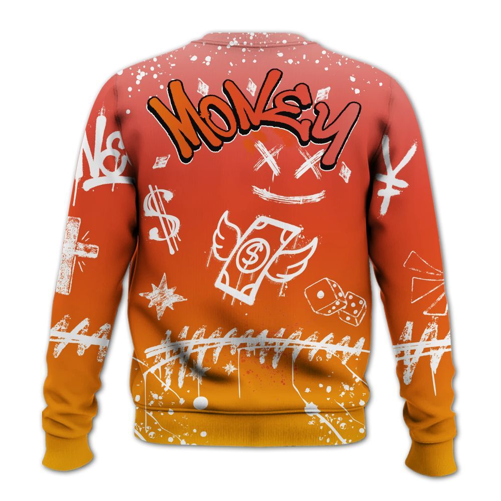 Sweatshirt To Match Dunk High Candy Corn - Everybody Paid In Full Crayon All Over Print