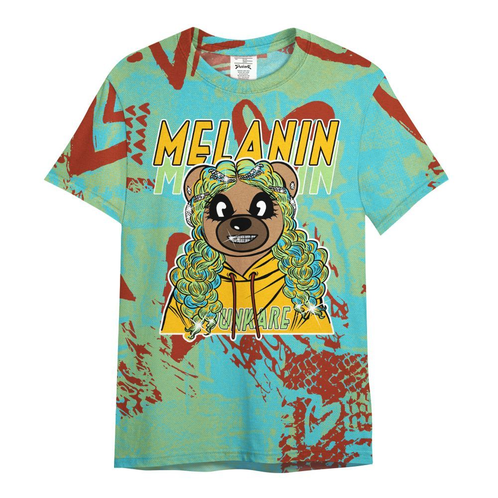 Shirt To Match SB Dunk Di'Orr Greenwood - Pigments Bear Heart Grunge All Over Print