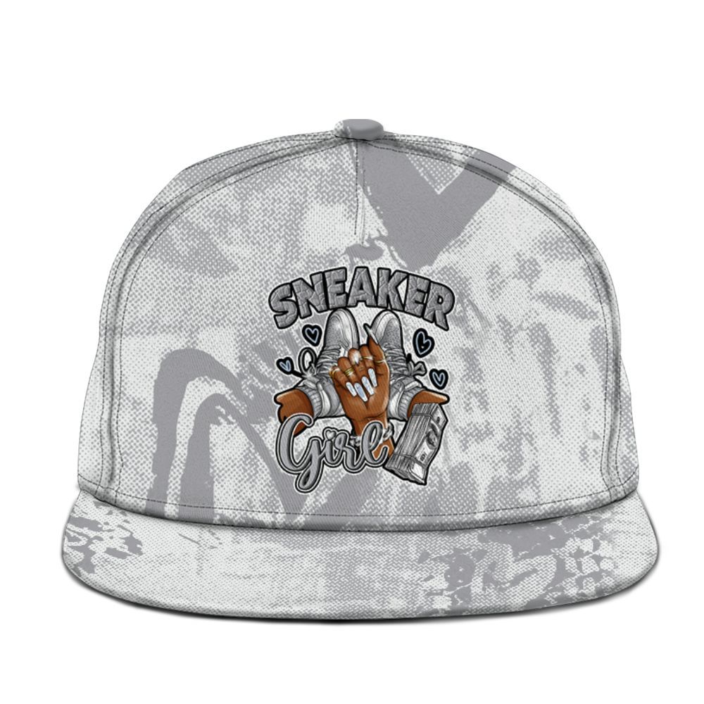 Snapback To Match Low OG Wolf Grey 1s - Sneakerz Girlz Heart Grunge Graphic