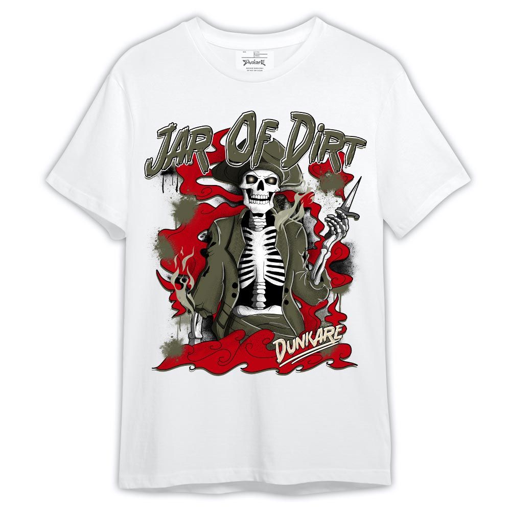Shirt To Match Low OG Medium Olive 1s - Skeleton Jar Of Dirt Shirt Outfit