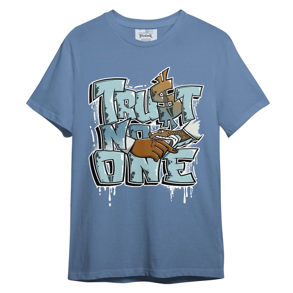 Shirt To Match Denim Worn Blue 2025 4s - Dripping Trust No One Graphic