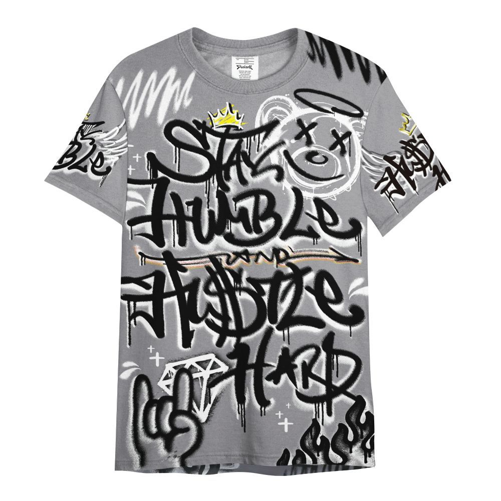 Shirt To Match Cement Grey 11s - Humble Drip Streetwear Graffity All Over Print