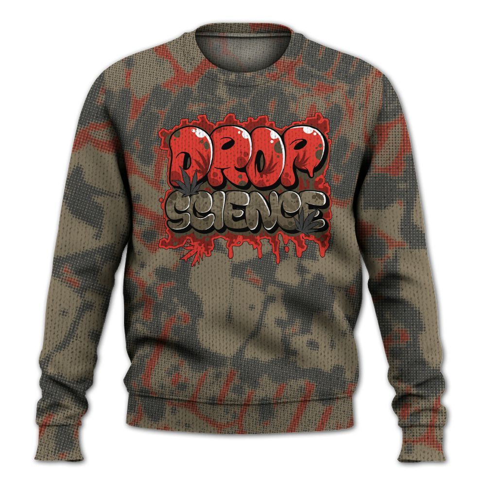 Knitted Sweater To Match Olive 9s - Drop Science Street