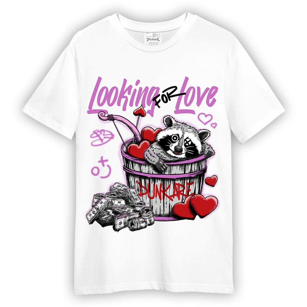 Shirt To Match Hyper Violet 4s T-- Searching For Love Raccoon T-Shirt Unisex