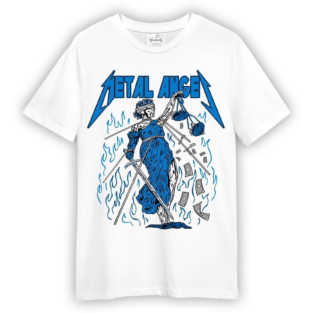 Shirt To Match Industrial Blue 4s - Metal Angel Skeleton Shirt Unisex