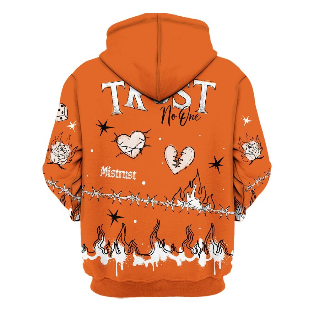 Hoodie To Match High OG Starfish 1s - Trust No One Snake-Bite Doodle Crayon All Over Print