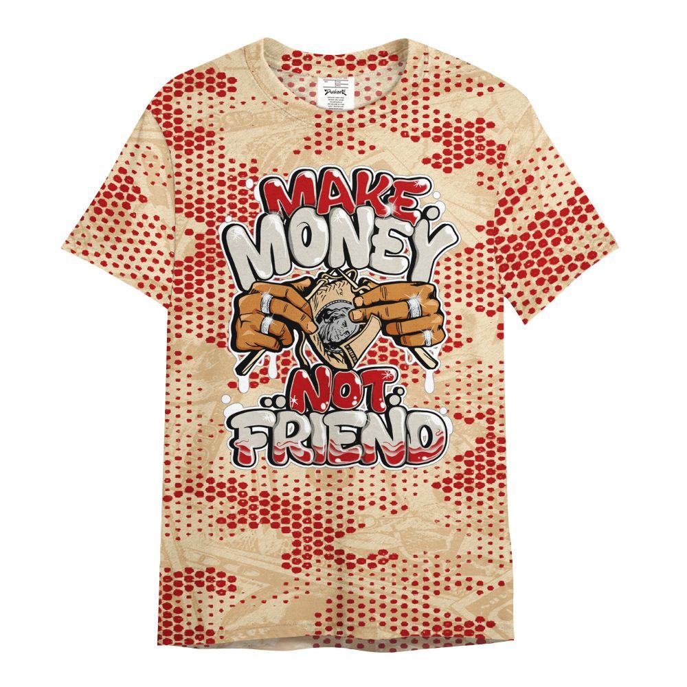 Shirt To Match Dunk Low Strawberry Waffle - Make Moneys Not Friend Graphic Banknotes All Over Print
