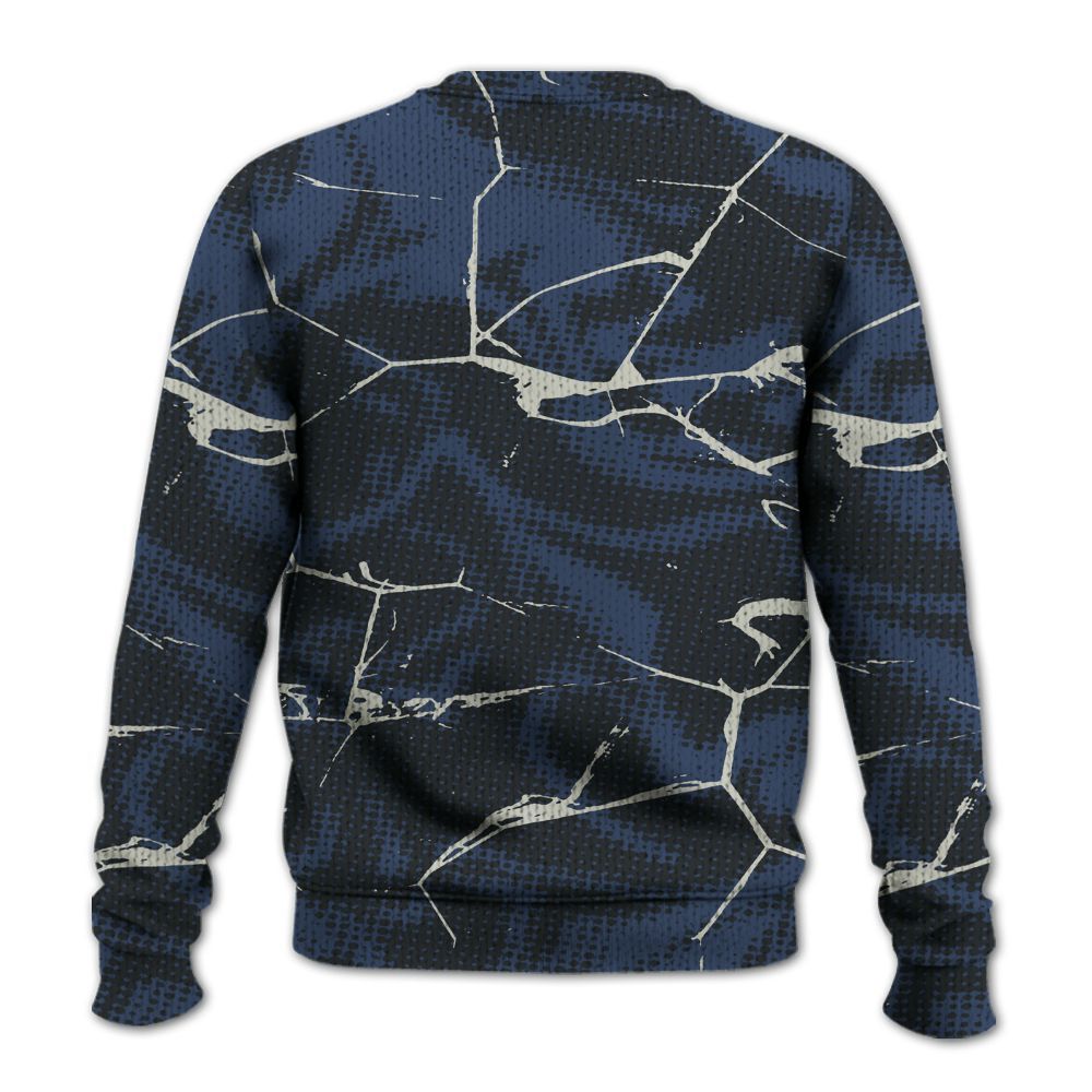 Knitted Sweater To Match Diffused Blue 3s - Dislike Us Graphic