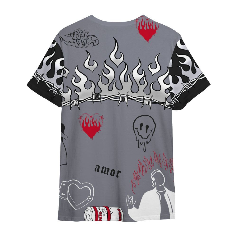 Shirt To Match Retro Black Flint 13s - Snake Trust No One All Over Print