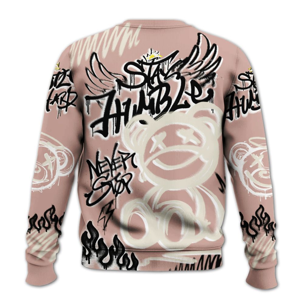 Sweatshirt To Match Air Force Low 1 Arctic Orange - Humble Drip Streetwear Graffity All Over Print