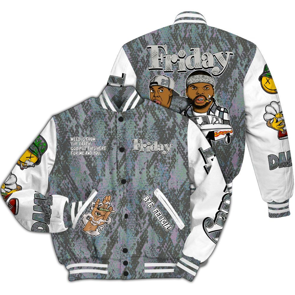 Varsity Jacket To Match Low CNY Year Of The Snake 11s - Friday Sneaker Stress Style All Over Print