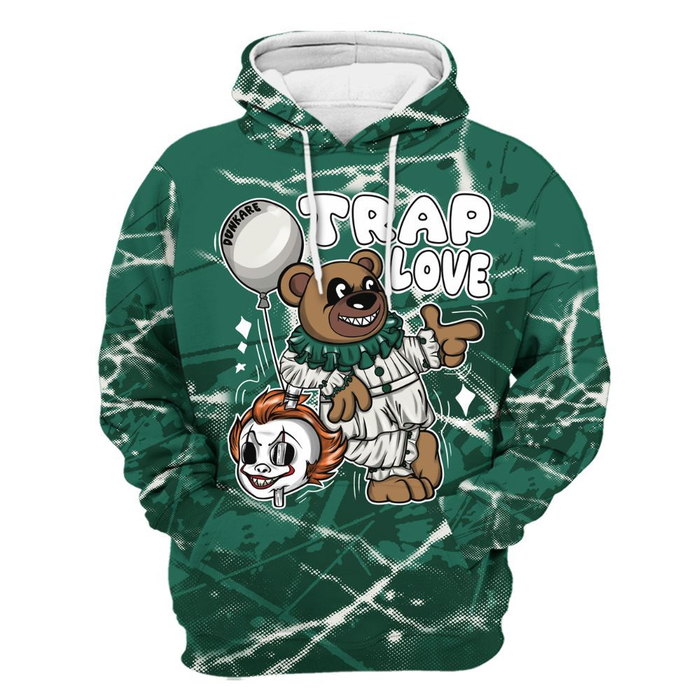 Hoodie To Match Oxidized Green 4s - Trap Loves Bear Profound All Over Print
