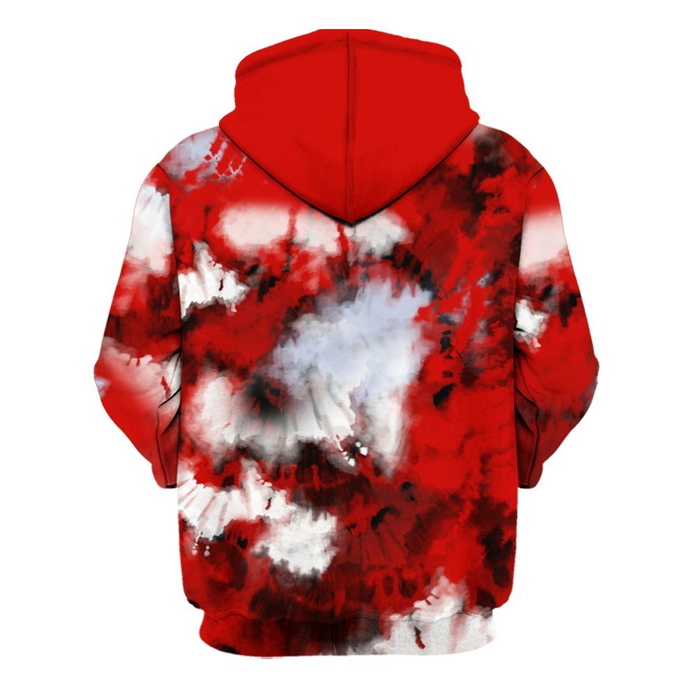 Hoodie To Match Fire Red 6s - SNEAKER Girl Money Drip Tie Dye All Over Print