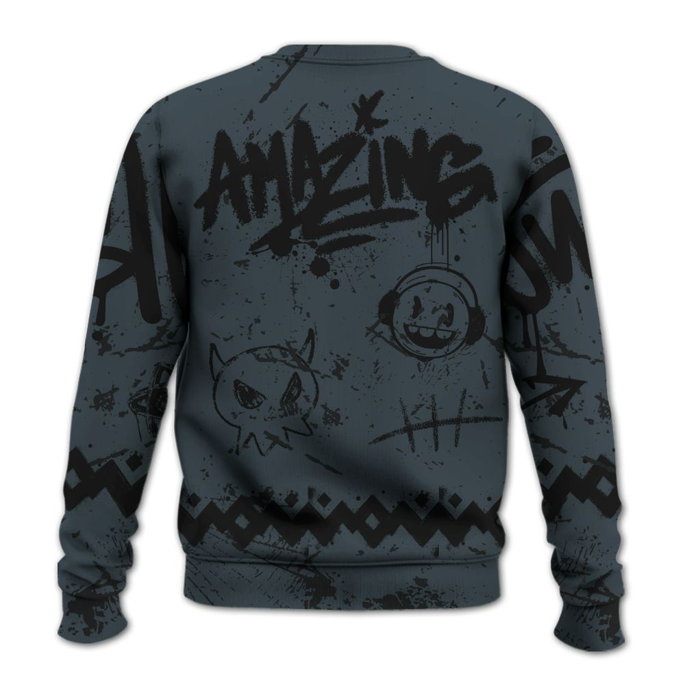 Sweatshirt To Match Air Max Sunder Gore Tex Black - Friday Sneaker Crayon All Over Print