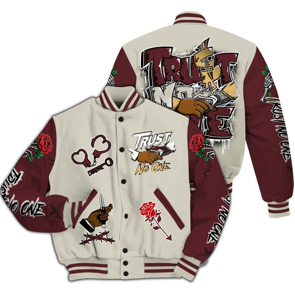 Varsity Jacket To Match Legacy 312 Year Of The Snake - Trust No One Dripping All Over Print