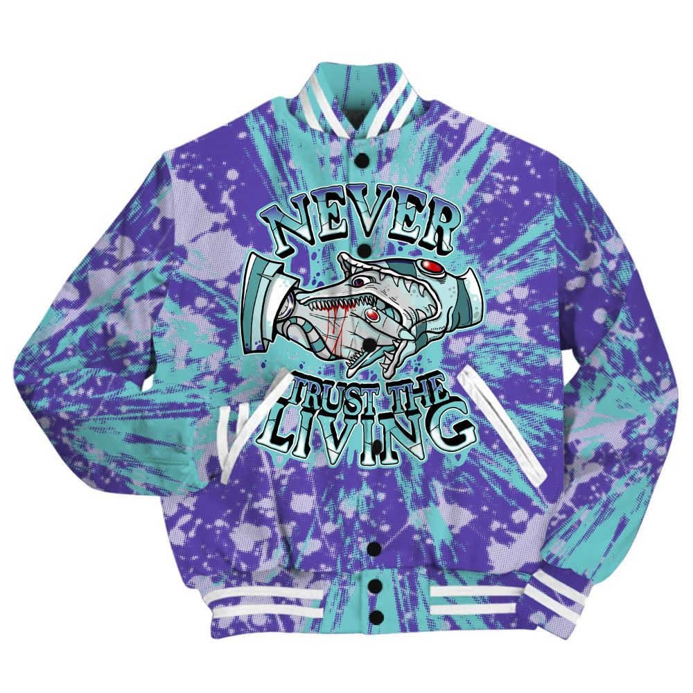 Varsity Jacket To Match Low Hornets 1s Shirt - Never Trusting Living Graphic Halloween All Over Print