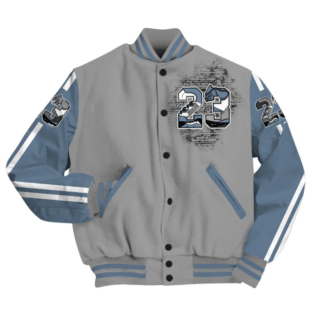 Varsity Jacket To Match Black Chrome 6s - Custom Name Number 23 5s All Over Print