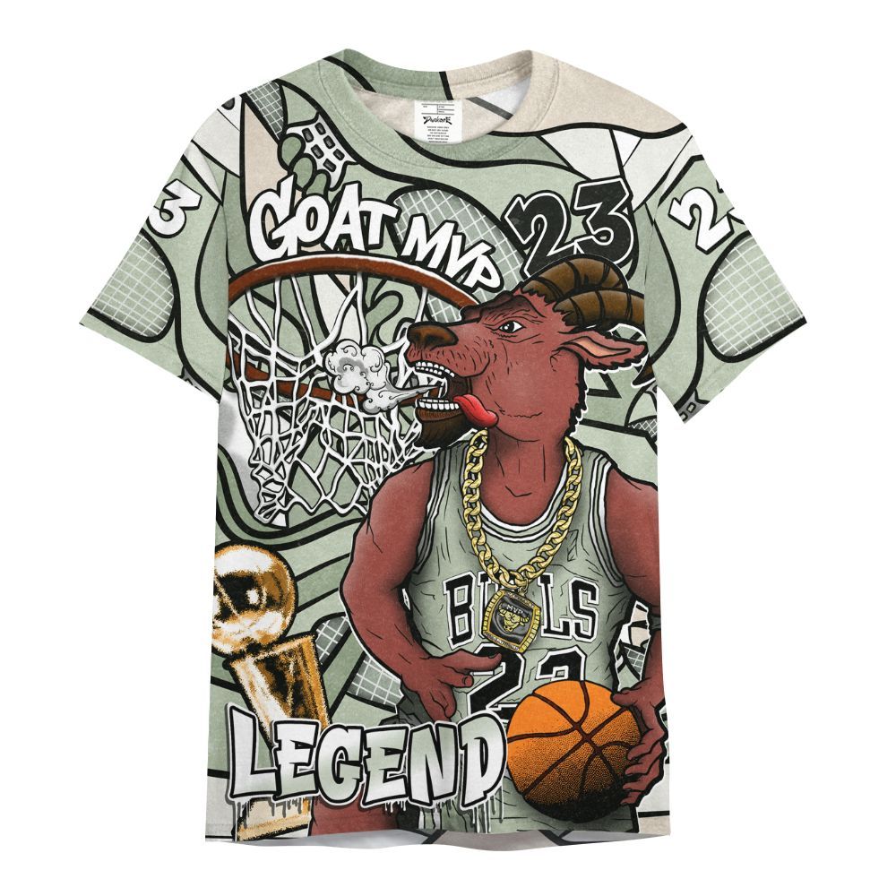 Shirt To Match Seafoam Sail 4s - 23 Goat JD All Over Print